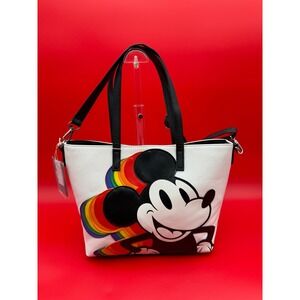 Disney Loungefly Mickey Mouse Rainbow Pride Tote Bag Purse